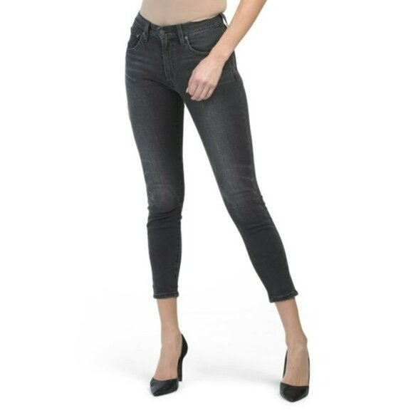 NWT FRYE Sienna Mid Rise Cropped Denim Skinny Jeans - Picture 1 of 10